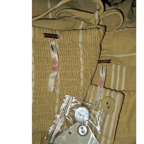 New Free People Casual Friday Set FREE-EST $128 LARGE Pampas Combo STRIPED - Picture 6 of 7